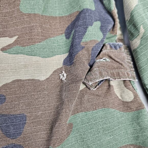 Vintage US Military US Army Woodland BDU Shirt Medium Regular - Picture 5 of 5